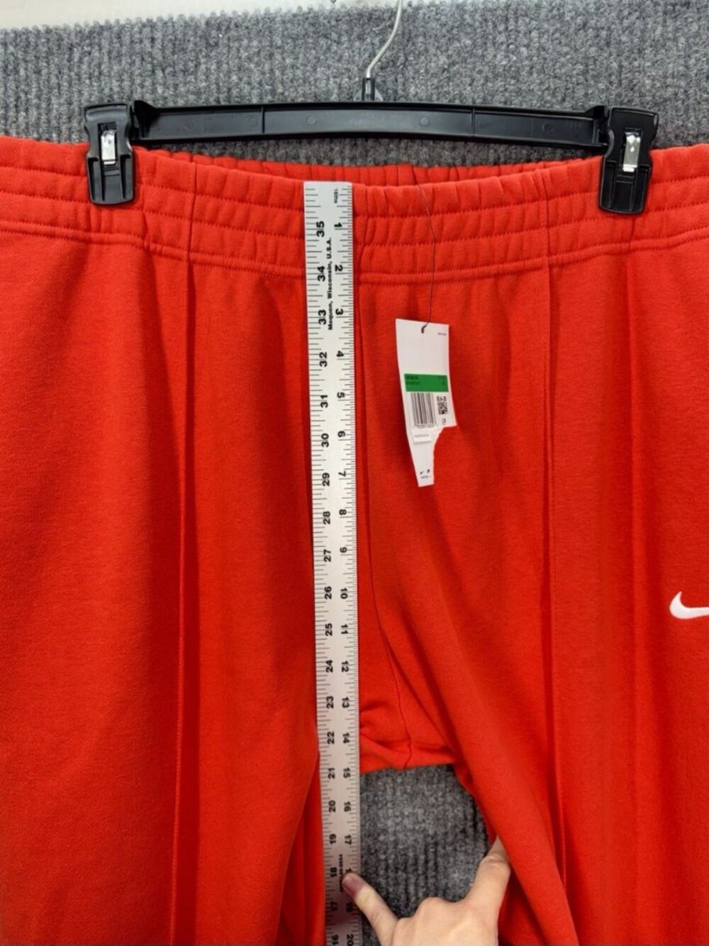 Nike Essential Fleece Sweatpants Womens XL Chile Red Tech Jogger Pants BV4089 - Picture 8 of 10